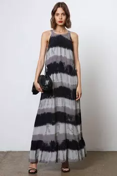 Платье макси с вырезом через шею Religion, черный