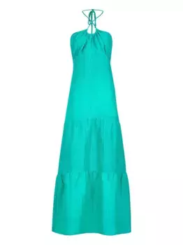 Платье макси с вырезом халтер Marie Oliver, синий