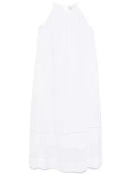 Платье макси с вырезом халтер Peserico, белый