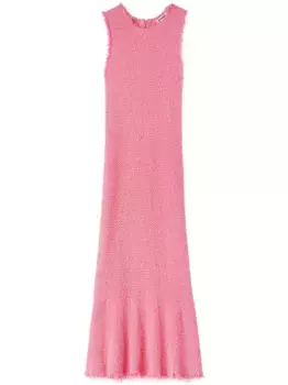 Платье макси с вышивкой JIL SANDER, розовый