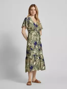 Платье макси с запахом Mango