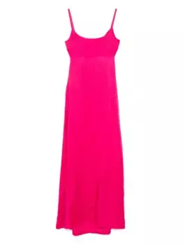 Платье макси с завязками MAX MARA, розовый