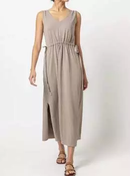 Платье макси с завязками на талии в цвете Driftwood Lilla P