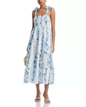 Платье макси с завышенной талией - эксклюзив AQUA, мультиколор