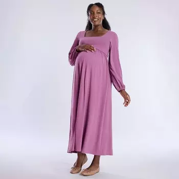 Платье макси с завышенной талией Maternity Motherhood, цвет Grape Nectar