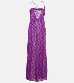 Платье макси sahara с воротником-хомутом Bananhot, мультиколор