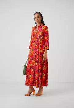 Платье макси Savanna YAS, оранжевый