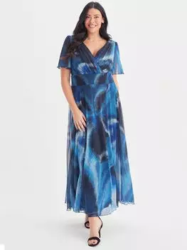 Платье макси Scarlett & Jo Isabelle с абстрактным принтом