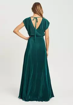 Платье макси SELKIE TUSSAH, темно-зеленый