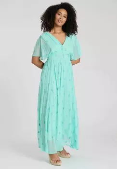 Платье макси SEQUIN DETAIL BUTTON South Beach, мятный