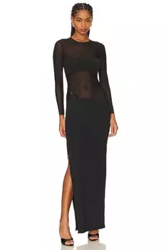 Платье макси SER.O.YA Silver, черный