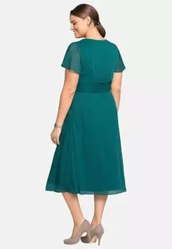 Платье макси Sheego, бирюзовый