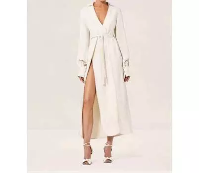 Платье макси Shey цвета слоновой кости ALEXIS