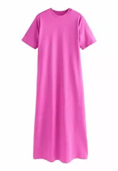 Платье макси SHORT SLEEVE CREW NECK - Jersey dress Next, розовый