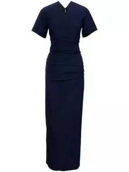 Платье макси Sidney с драпировкой Proenza Schouler, синий