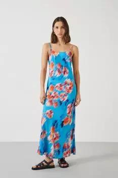 Платье макси Skye на бретелях Hush, синий
