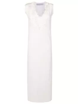 Платье макси со сборками Gloria Coelho, белый