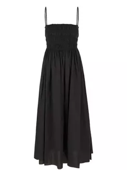 Платье макси со сборками Michael Kors, черный