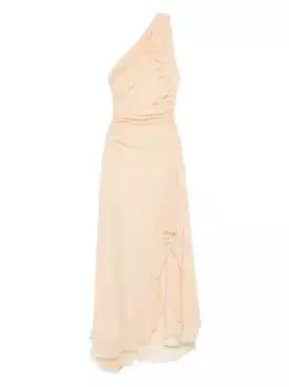 Платье макси со сборками VICTORIA BECKHAM, желтый