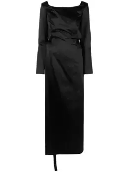 Платье макси со шнуровкой LITKOVSKA, черный