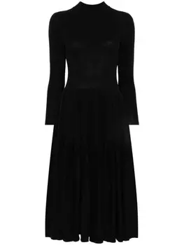 Платье макси со складками CFCL, черный