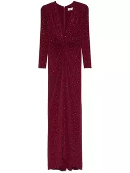 Платье макси со стразами NISSA, красный