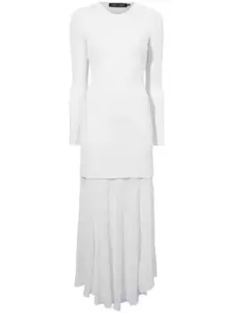 Платье макси со вставками Proenza Schouler, белый