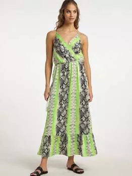 Платье макси со змеиным принтом Izia, мультиколор