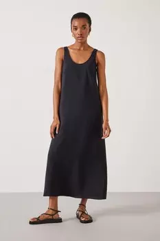 Платье макси Sophie с овальным вырезом Hush, черный