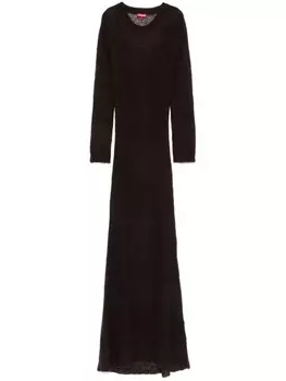 Платье макси STAUD Eixa, коричневый