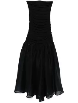 Платье макси STAUD Liya, черный