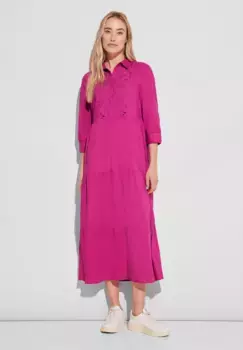 Платье макси STREET ONE из 100% хлопка, цвет Magnolia Pink