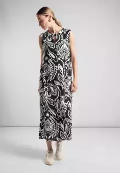 Платье макси STREET ONE из вискозы, черный