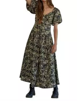 Платье макси Sundown черного цвета By Together