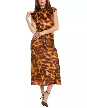 Платье макси Tahari ASL, оранжевый