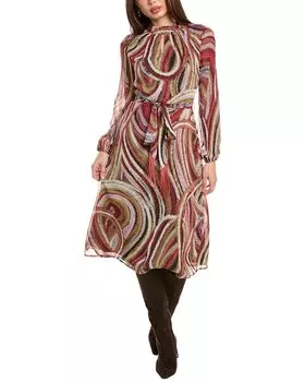 Платье макси Tahari ASL, зеленый