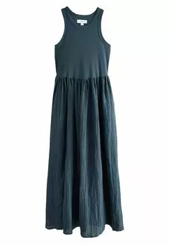 Платье макси TALL FIT - CRINKLE TEXTURE Next, синий
