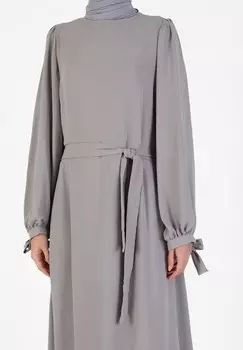 Платье макси TAVIN Modanisa, песочный