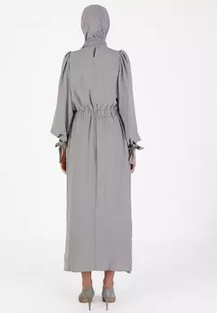 Платье макси TAVIN Modanisa, темно-серый