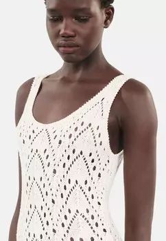 Платье макси The Kooples, бежевый