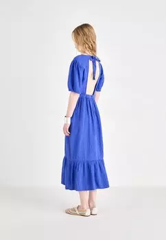 Платье макси TIERED GAUZE MAXI GAP, синий
