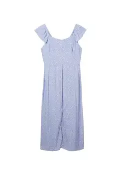 Платье макси TOM TAILOR DENIM, синий