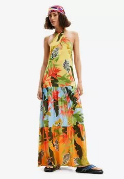 Платье макси TROPICAL HALTER NECK Desigual, цвет multi coloured