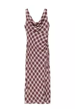 Платье макси TULIPA Mango, Бордо