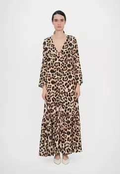 Платье макси UBLUE MUNTHE, коричневый