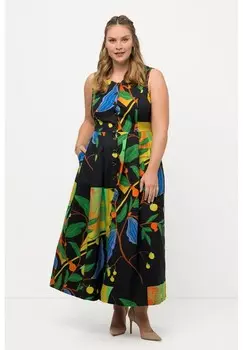 Платье макси Ulla Popken, зеленый