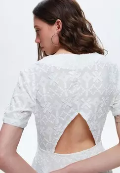 Платье макси V GUIPURE LONG adL, белый