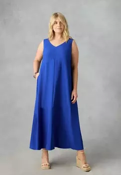 Платье макси V-NECK Live Unlimited London, синий