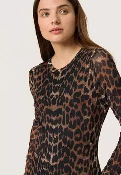 Платье макси VARINE Soaked in Luxury, темно-коричневый