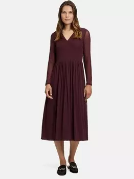 Платье макси Vera Mont, бордовый